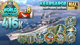 Battleship Kearsarge WORLD RECORD in Arms race - World of Warships