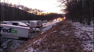 Two killed in multiple car pileup in Pennsylvania