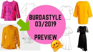 Burda 03/2019 Magazine Preview and Line  Drawings
