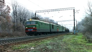Электровоз ВЛ10-263/721 с грузовым поездом, Рузаевка