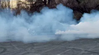 Mercedes Benz e420 w124, drift, burnout