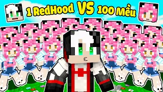 REDHOOD THỬ THÁCH 24H CHIẾN ĐẤU VỚI 100 MỀU XẤU XA TRONG MINECRAFT*REDHOOD ĐÁNH NHAU VỚI TEAM PIRATE