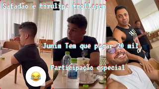 WESLEY SAFADÂO E TIRULIPA FAZ PEGADINHA COM JUNINHO ft @Dineeeli