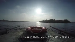 Прогулянка по Дніпру біля Києва ч2/Прогрес 2, Вихор 30/Boat ride on Dnipro River near Kyiv p2