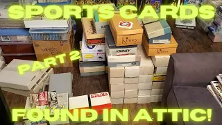 ATTIC FULL OF SPORTS CARD COLLECTION FOUND AFTER 20+ YEARS! PART 2!