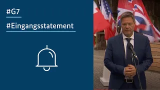 G7-Treffen: Eingangsstatement von Robert Habeck und Steffi Lemke