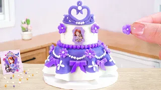 Princess Cake 💖 Miniature Sofia Fondant Cake Decoration | Perfect 1000+ Miniature Ideas Cake