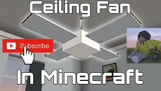 How to Make Ceiling Fan In Minecraft(Java Edition)By CLOUD MC|