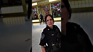 Polokid Rizzes Up Police Officer At Dadeland Mall 😂 #rizz#flirting#funny#woman#cop#mall#game