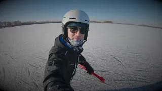 Nature ice skating in the Netherlands 2021