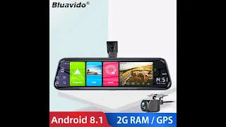 Bluavido 10" 4G Android 8.1 Dashcam GPS Navigation