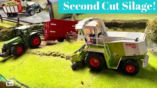 Second Cut Silage & FarmFlix On The Pull! - The Big 1/32 Model Farm Diorama Day 67!