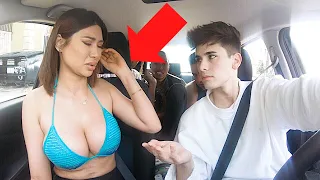 Creepy Uber Driver Shocks Girl With Rap!