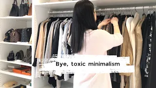 Minimalism Didn’t Make Me Sell Everything. Bye Toxic Minimalism | luxury minimalist wardrobe tour