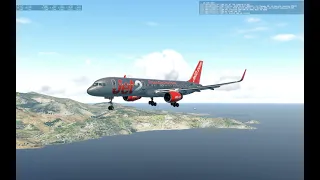X-Plane 11 B752 Jet2.com Landing in LGIR - Heraklion International Airport
