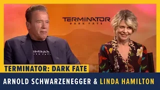 Arnold Schwarzenegger, Linda Hamilton, Gabriel Luna and Tim Miller Talk TERMINATOR: DARK FATE