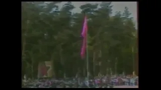 USSR Anthem - Soviet Army Victory Day Parade 1991 in Berlin (Rare Footage)