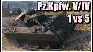 World of Tanks Pz.Kpfw. V/IV - 8 Kills 3,9K Damage (1vs5) Cliff