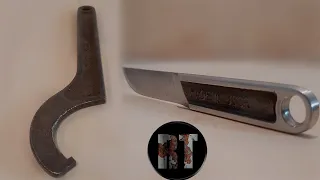 Making knife from an Old Rusty Wrench (Remaning from USSR)