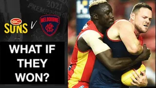 What if the Gold Coast Suns beat the Melbourne Demons in round 2 2022