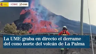 Así sorprendió a los equipos de emergencia el derrumbe del cono del volcán