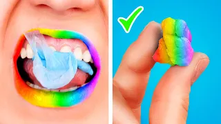 RAINBOW SCHOOL LIFE! DIY Rainbow School Supplies, Clever Hacks & Funny Situations by Crafty Panda