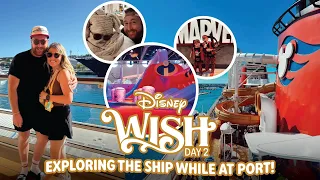 Exploring the Disney Wish at Port // AquaMouse, Incredi-course, Worlds of Marvel, and So Much More!