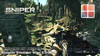 Sniper: Ghost Warrior (Windows) Android Gameplay | Exagear Emulator Wine 6.0