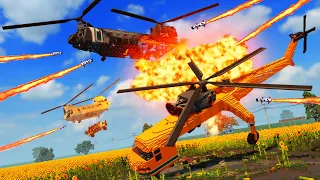 Realistic Helicopter Shootdowns & Crashes 29 😱 Teardown