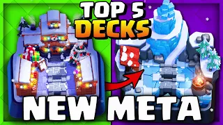 TOP 5 DECKS AFTER BALANCE CHANGES! NEW BEST DECKS CLASH ROYALE!