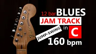 Blues Backing Track Jump Swing in C (12 bar, 160 bpm)