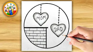 How to Draw Mom and Dad drawing easy to draw step by step drawing easy mom dad drawing