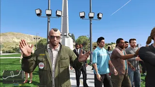 GTA 5 -  Taxi Driver Assassination Of Los Santos Politician + Six Star Escape