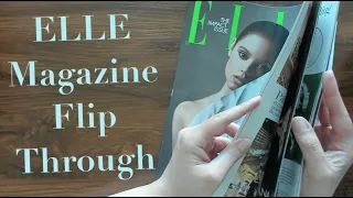 ASMR Elle Magazine Flip Through (Soft Spoken)
