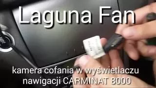 Renault Laguna 2 kamera cofania w wyświetlaczu nawigacji CARMINAT 8000