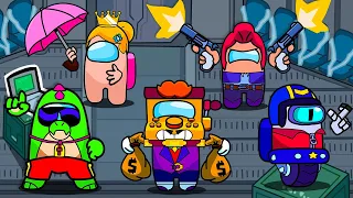 Buzz, Griff, Colt, Piper, STU (compilation #2) ◉ funny animation Brawl Stars in Among us