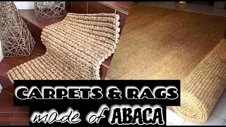 ABACA CARPETS AND RAGS //size square and rounds