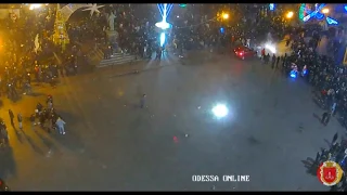 New Years Fireworks Mishaps ... Дюк сверху Приморский бульвар Odessa