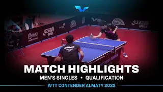 Quan Kaiyuan vs Pang Yew En Koen | MS | WTT Contender Almaty 2022 (Qual)