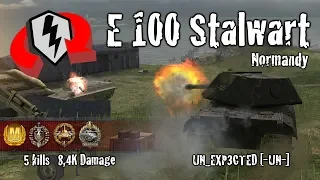 WoT Blitz E 100 - 5 Kills 8,4k Damage Replay