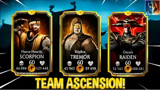 Playing with THE ASCENDED GOLD TEAM! The Best GOLD TEAM? Worth it? | MK Mobile