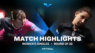 Hina Hayata vs Elizabeta Samara | WTT Contender Doha 2021 | Women's Singles | R32 Highlight