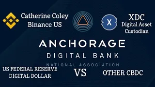 US Digital Dollar & Other CBDCs | Anchorage (XDC Custodian 2021) & Binance U.S. Catherine Coley