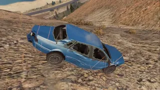 GTA 5 Driving off Mt Chiliad Crashes Compilation #20 (With Roof And Door Deformation)