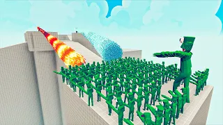 100x GREEN RAINBOW FRIEND + 2x GIANT vs EVERY GODS - Totally Accurate Battle Simulator TABS