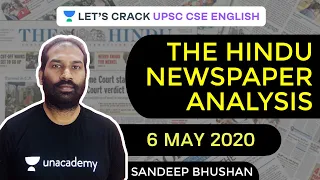 Complete Analysis of The Hindu Newspaper | 6-May-2020 | Crack UPSC CSE English/IAS 2020/2021