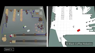 Webots and ROS: SLAM Toolbox with MIR 100 - Slow movement