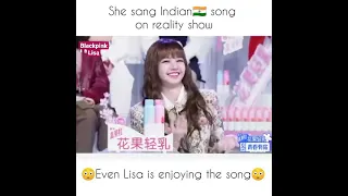 Lisa enjoy indian song 😱/blackpink Lisa k-pop