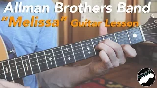 Allman Brothers "Melissa" - Easy Acoustic Songs Guitar Lesson