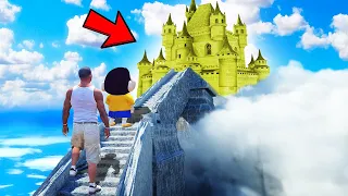 SHINCHAN AND FRANKLIN TRIED THE IMPOSSIBLE SAVE THE HEAVEN CHALLENGE GTA 5